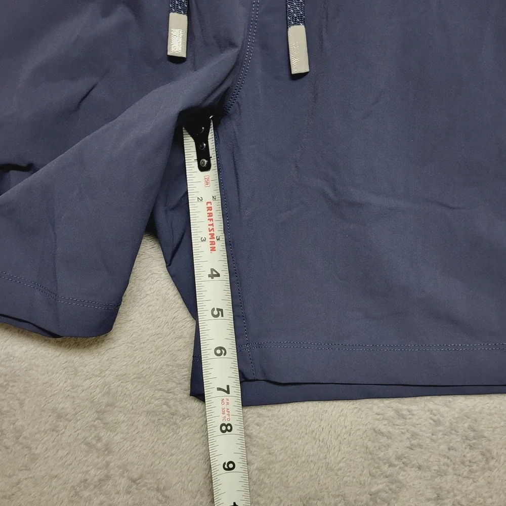 Fabletics Fundamental Short Mens 2X Blue Lined Athletic Wear Pull On Stretch Gym
